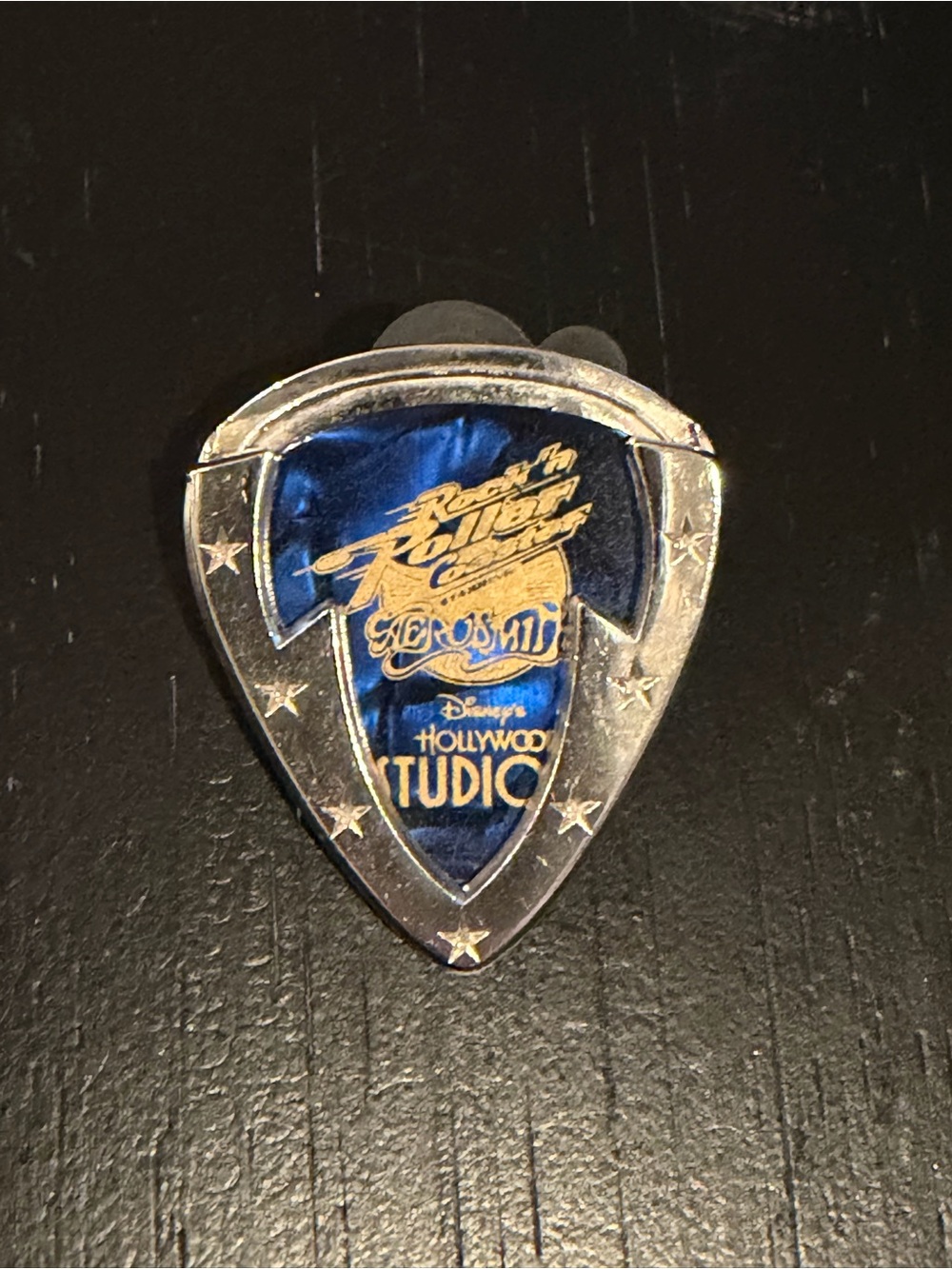 Disney Hollywood Studios Guitar Pick Pin - Aerosmith Rock n’ Roller Coaster